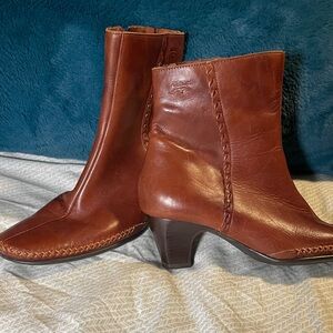 Pikolinos Brown Leather Ankle Boots